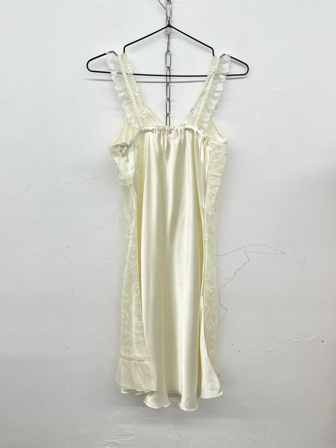 히메갸루 크림 레이스 자수 슬립 상품이미지6