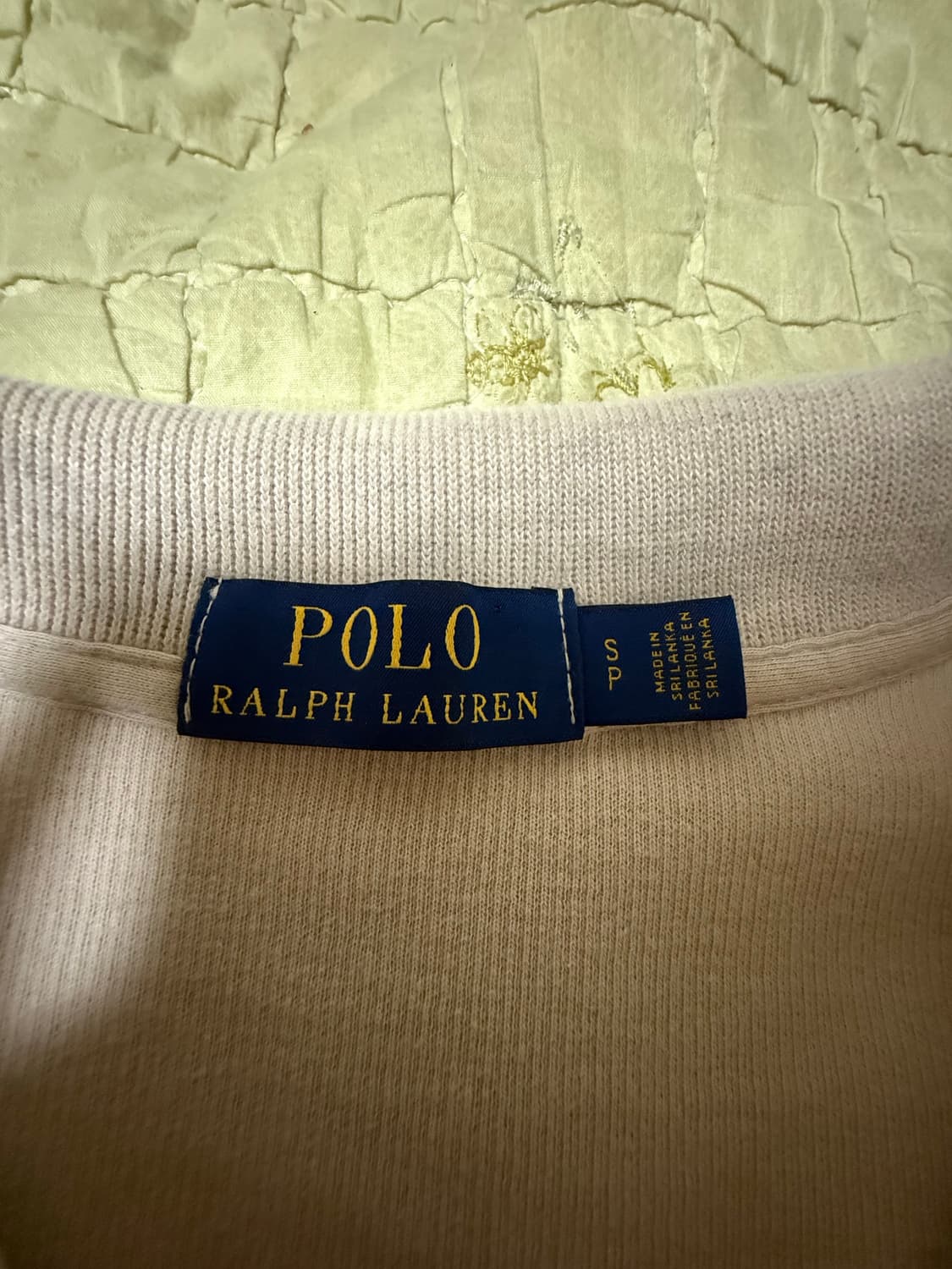 폴로 베이지 반집업 니트 S 상품이미지3
