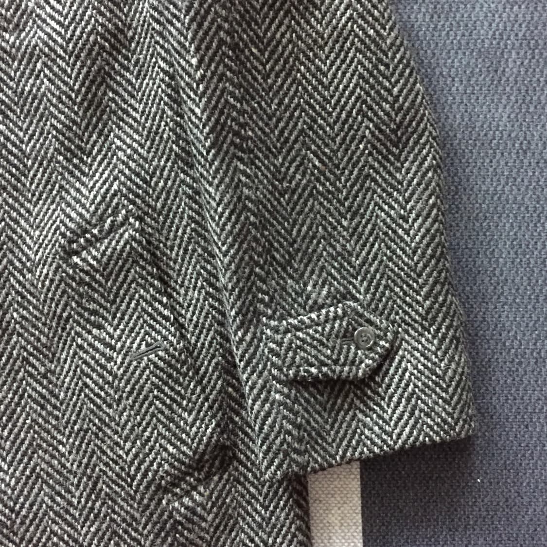 80s 버버리 트위드 발마칸 코트 상품이미지3