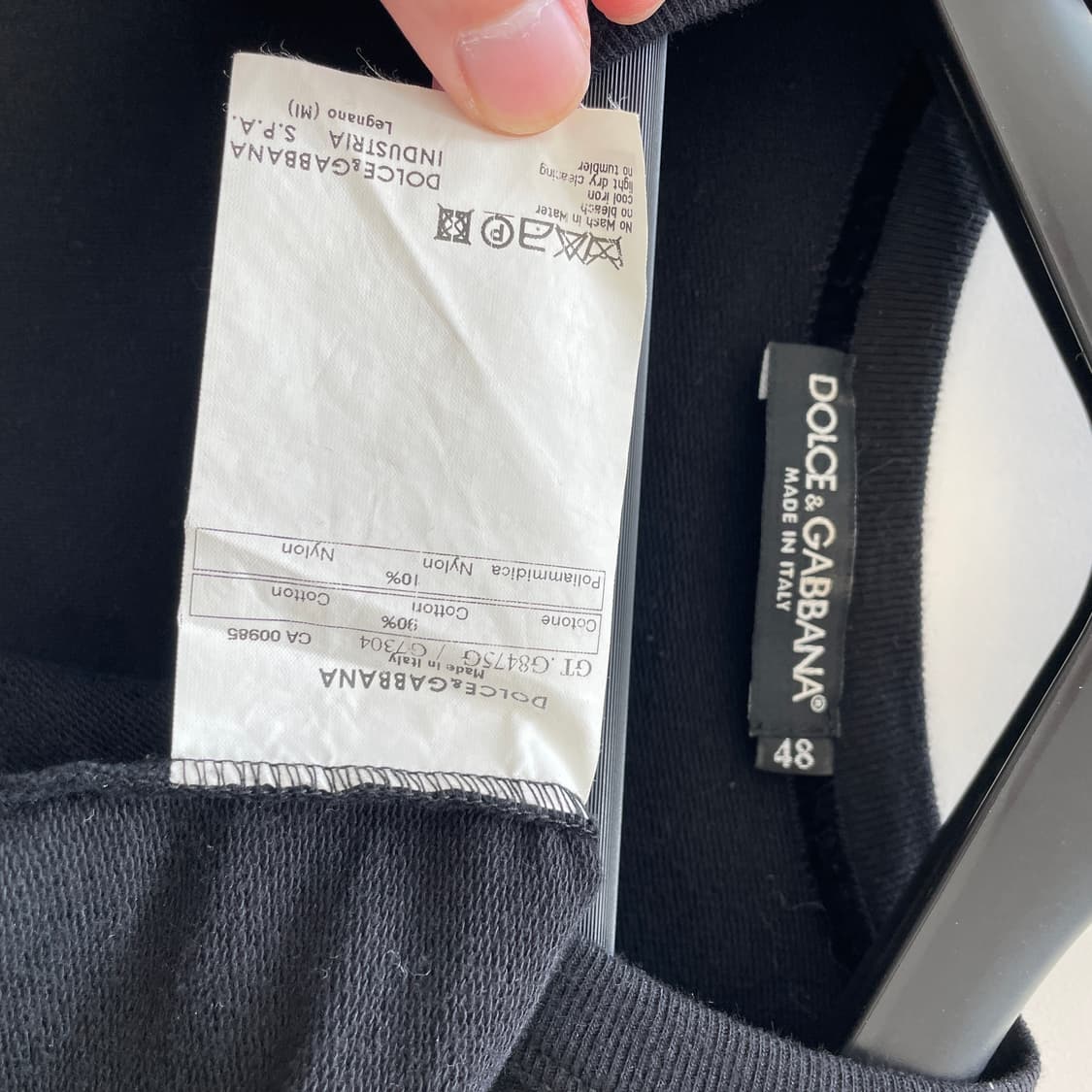 돌체앤가바나 공용M 로고 블랙 반팔 티셔츠 상품이미지6