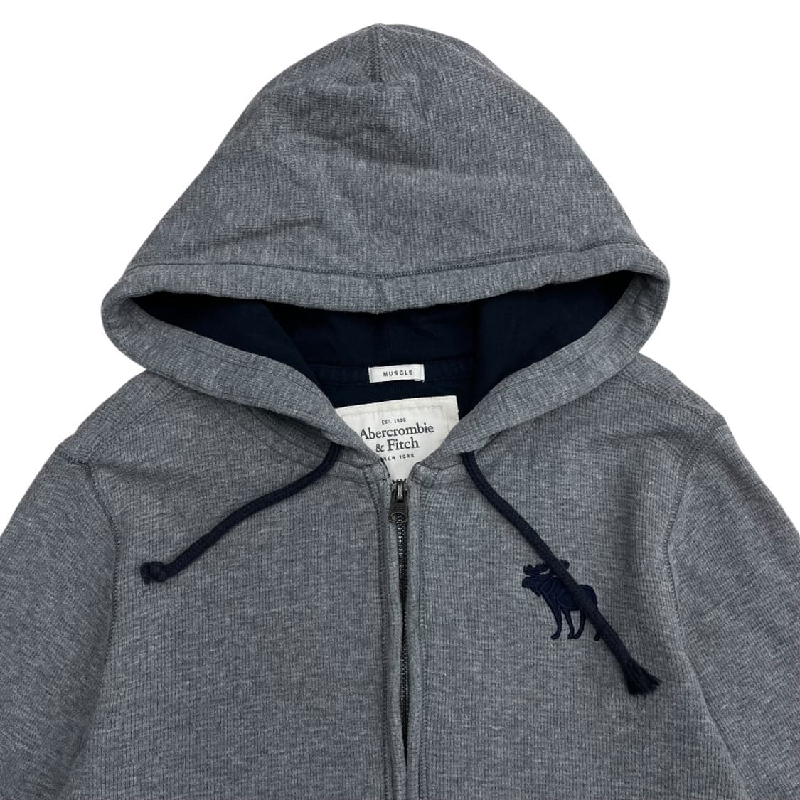 아베크롬비 순록 그레이 와플 후드집업 2XL 상품이미지4