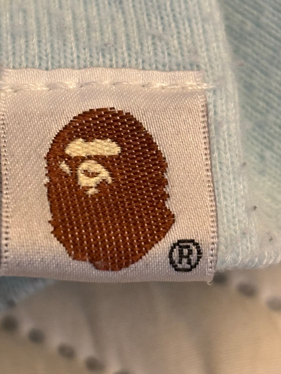 베이프 ABC 카모 샤크 풀 집 후드 블루 상품이미지7