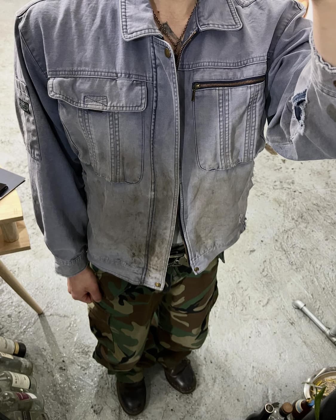 Top Jaunty faded dirty work jacket 상품이미지1