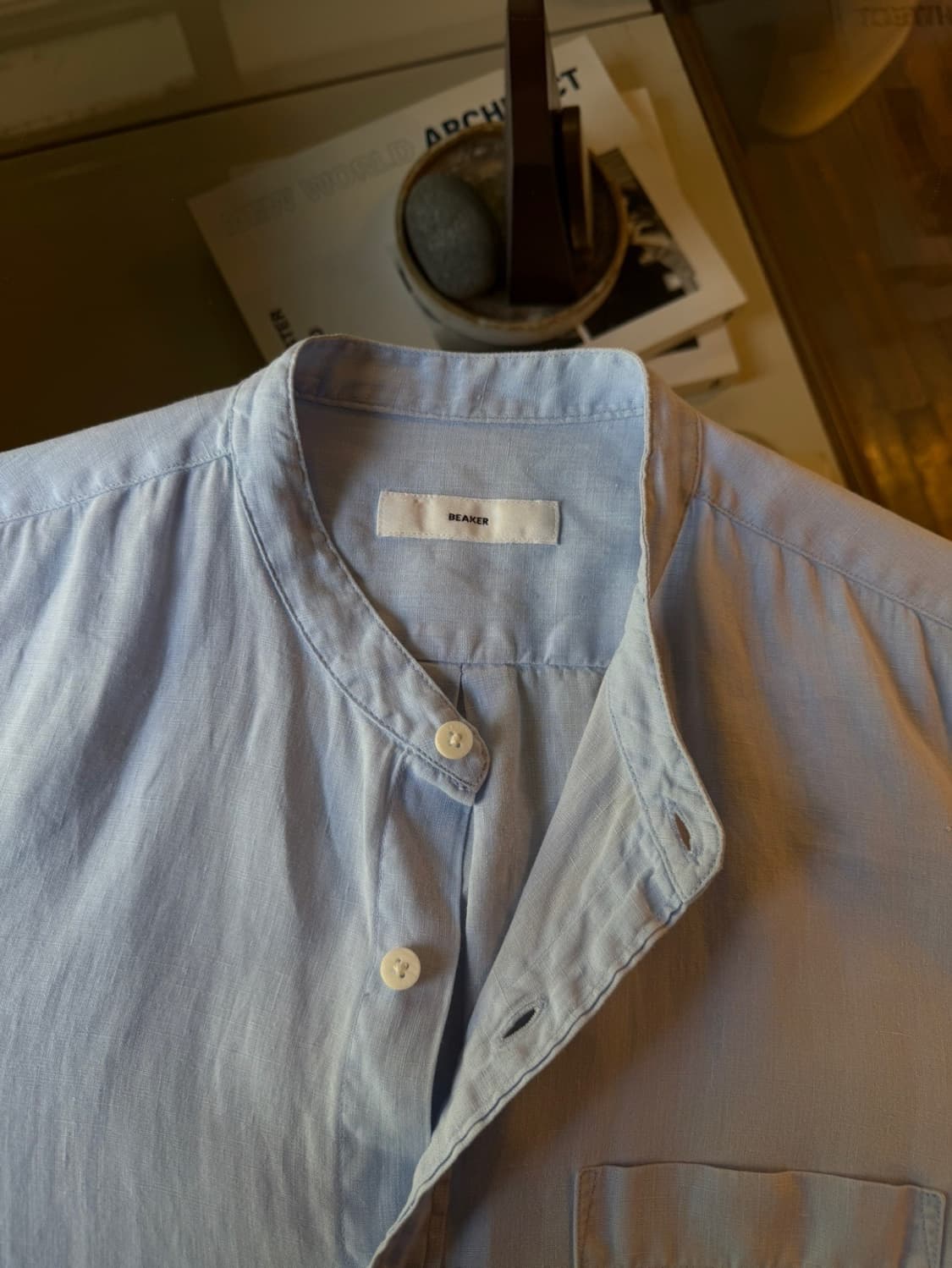 VINCE 빈스 리넨 셔츠 100 상품이미지7