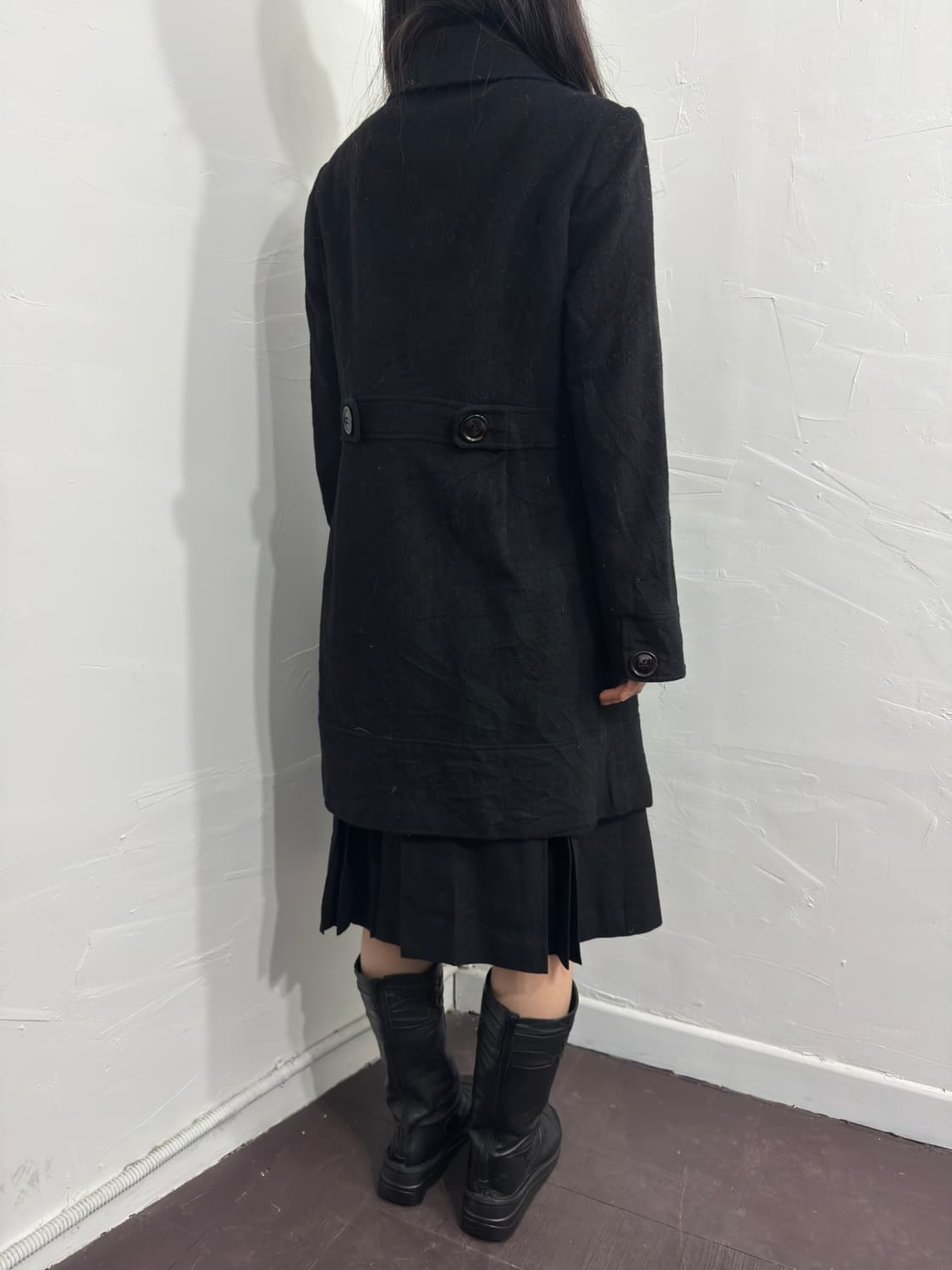 article black button wool coat 상품이미지6