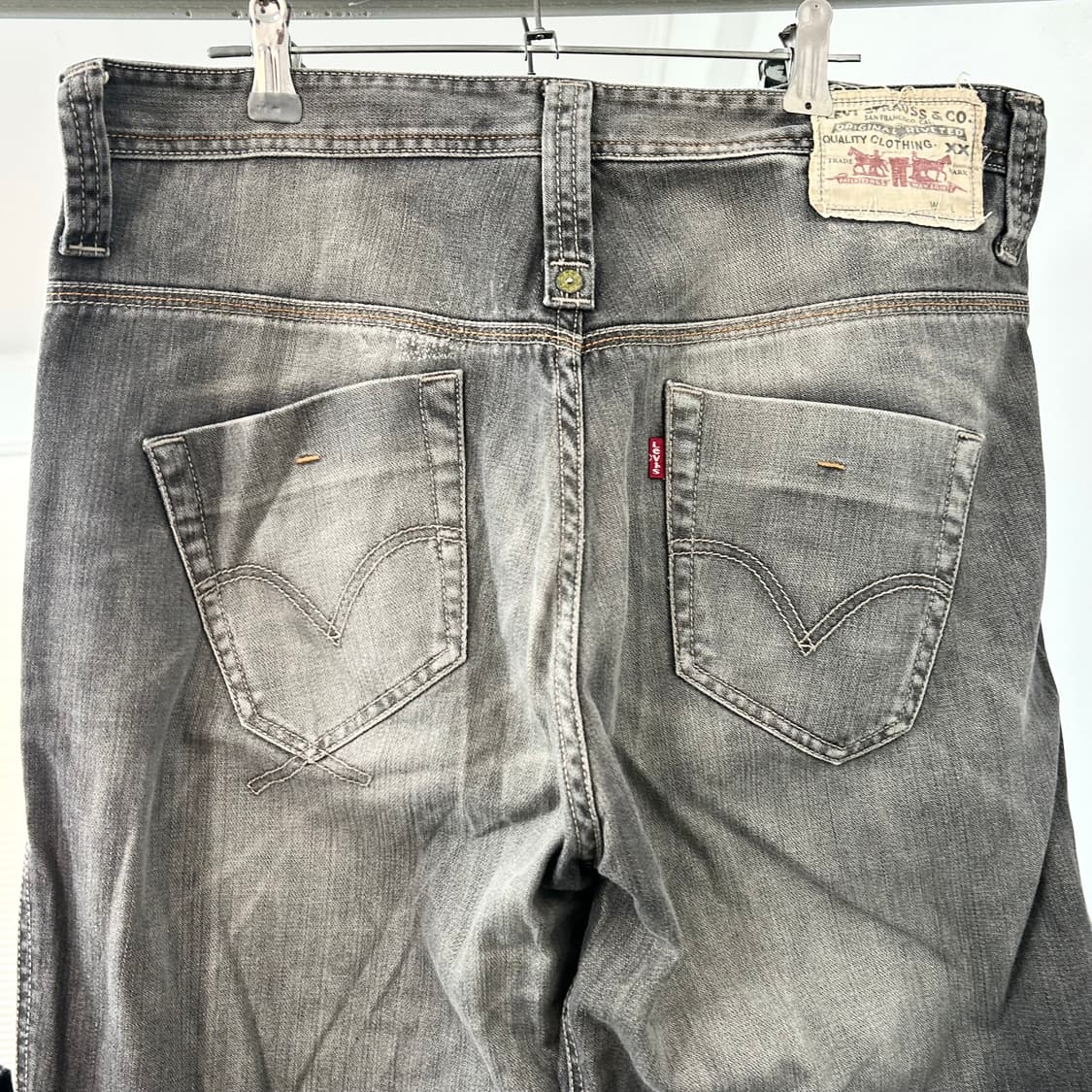 리바이스 워시드 와이드 데님 팬츠 상품이미지7