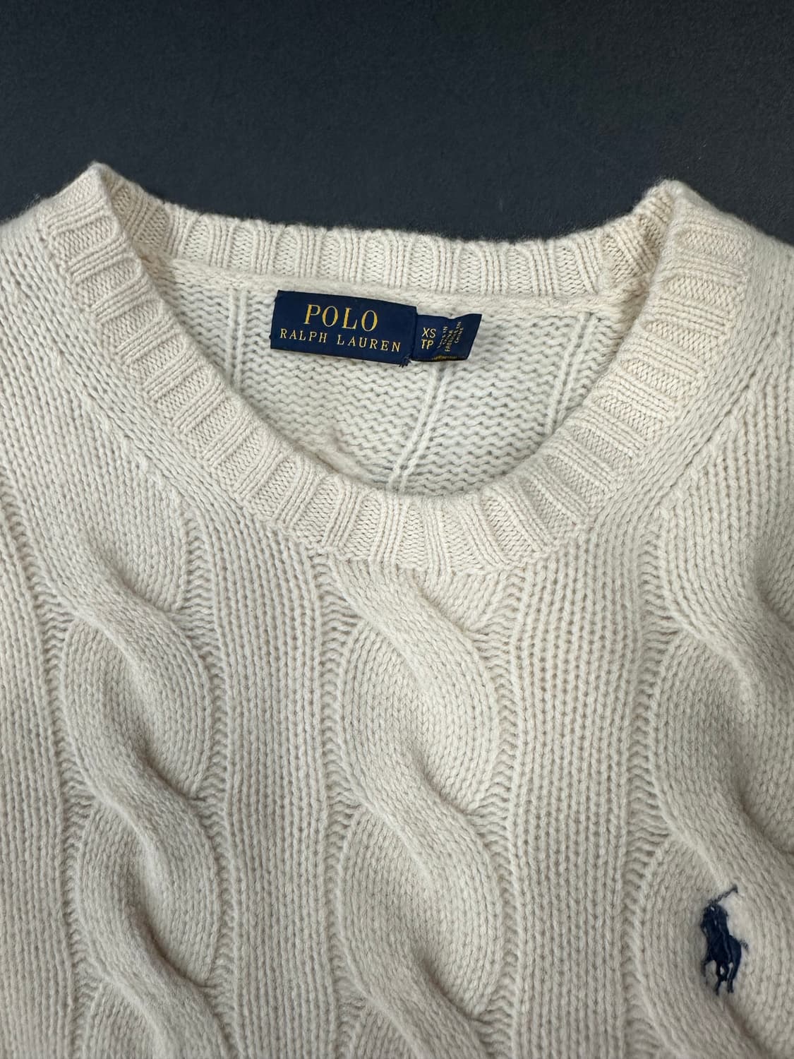 폴로 랄프로렌 케이블 사이드트임 니트 상품이미지5