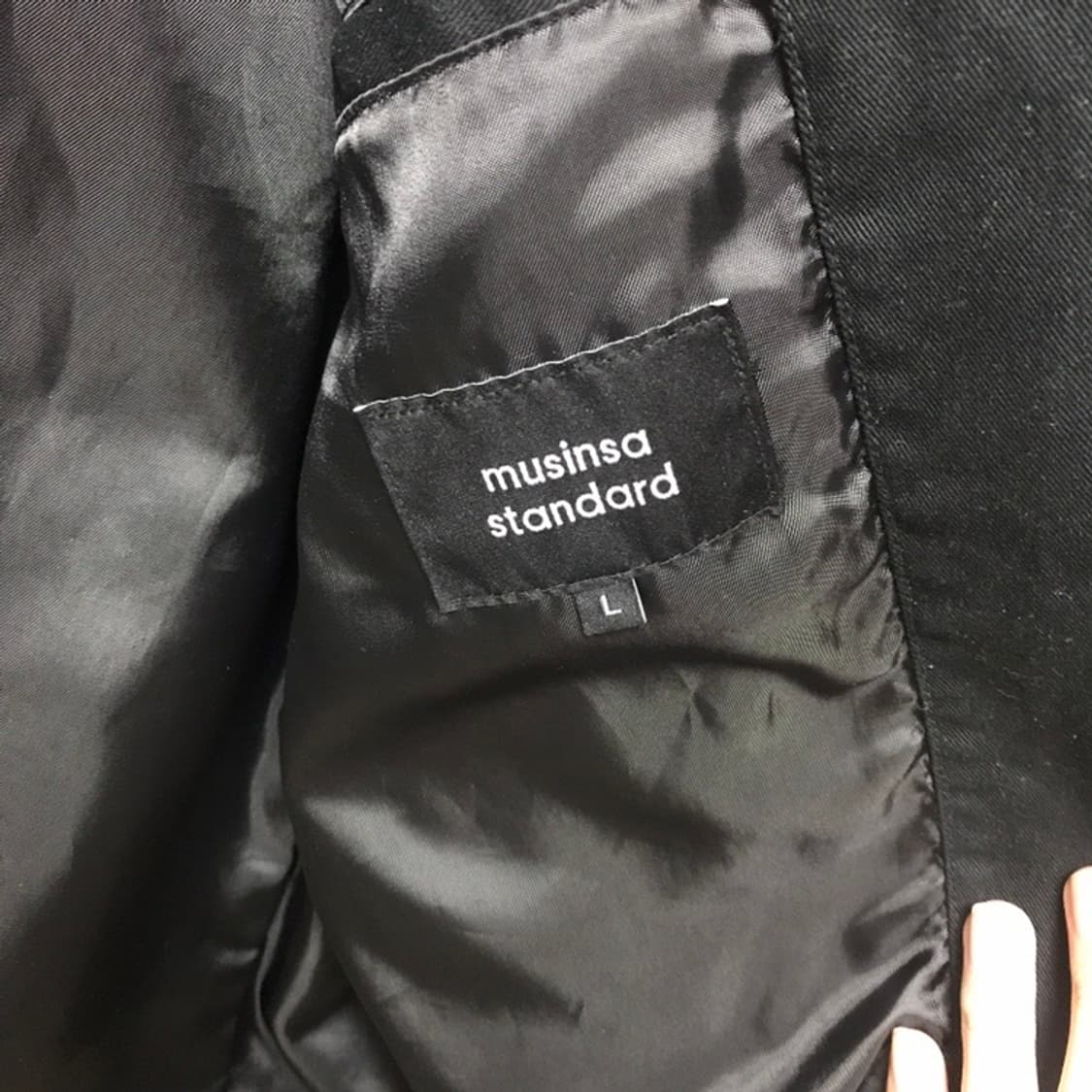 무탠다드 워크 자켓 L사이즈 블랙 상품이미지4