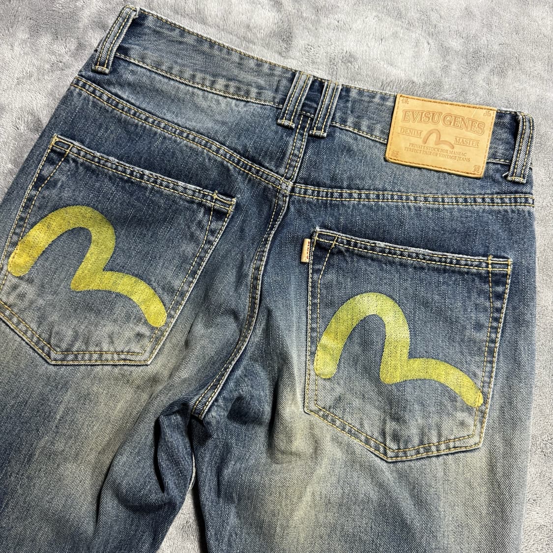 EVISU 에비수 빈티지 스트레이트 워싱 데미지진 30 상품이미지3