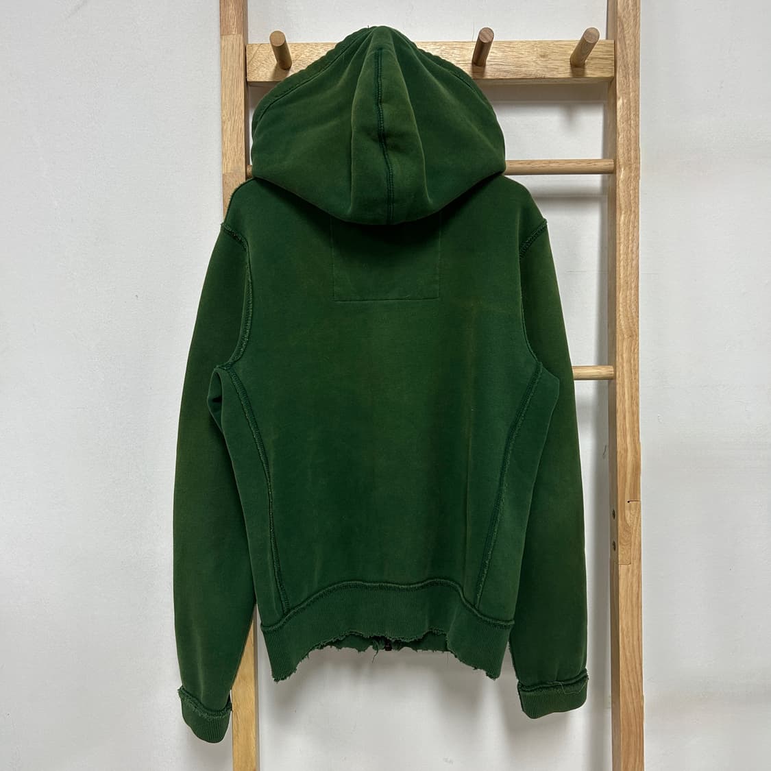 아베크롬비 y2k 자수로고 그린 후드집업 상품이미지4