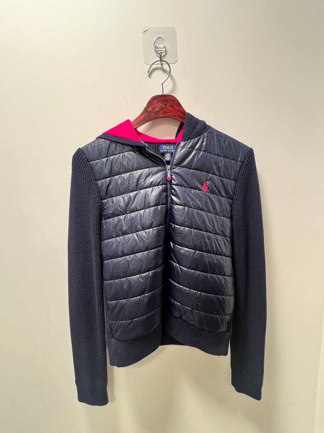 폴로 니트패딩 집업 상품이미지1