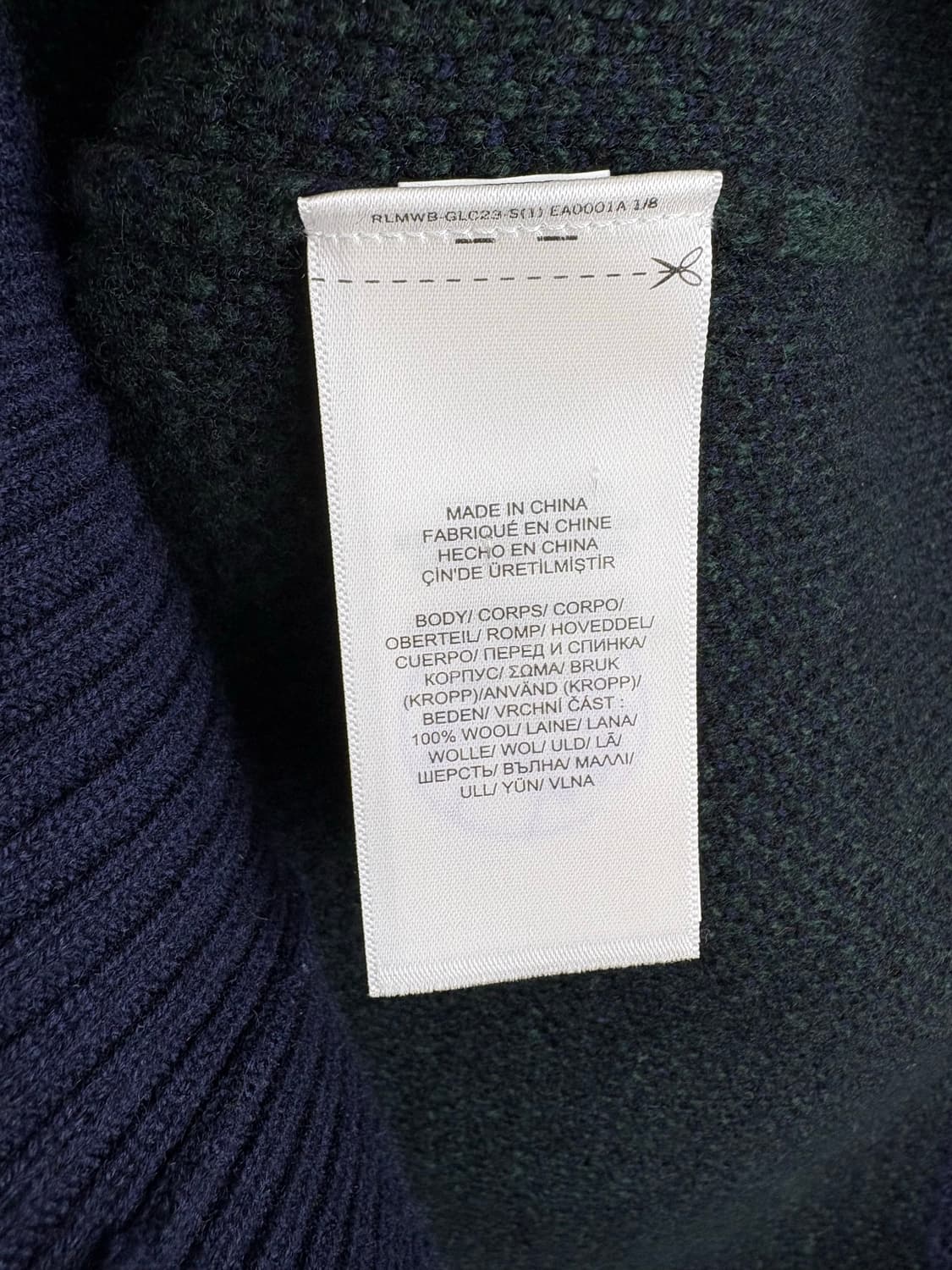 폴로 랄프로렌 블랙워치 타탄 울 혼방 크루넥 스웨터 상품이미지5