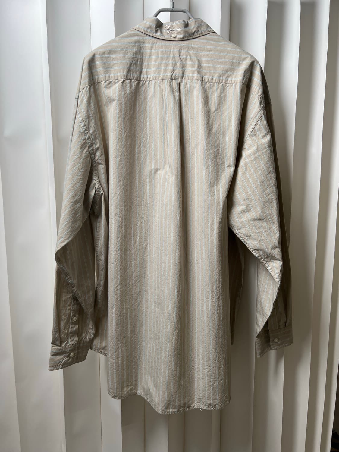 슈프림 스트라이프 신팔 셔츠 미착용 새상품 라지 상품이미지4