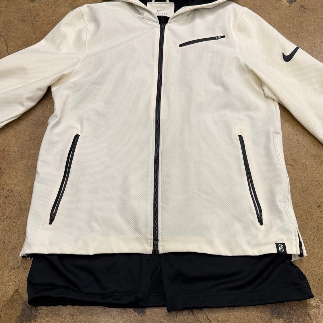 [정품/XL] 나이키 드라이핏 화이트 후드 집업 자켓 b17 상품이미지3