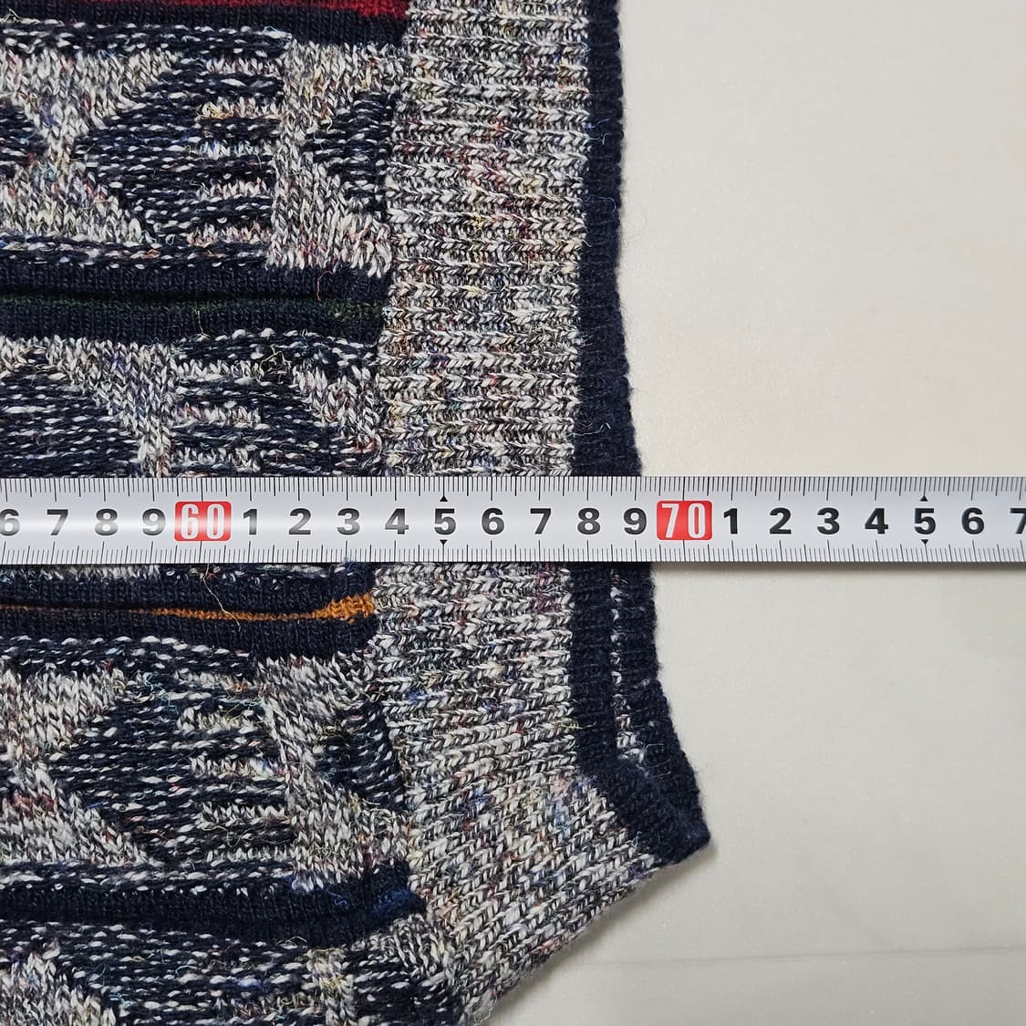 XL) FANGO 이태리 빈티지 에스닉 패턴 니트 쿠지맛 상품이미지7