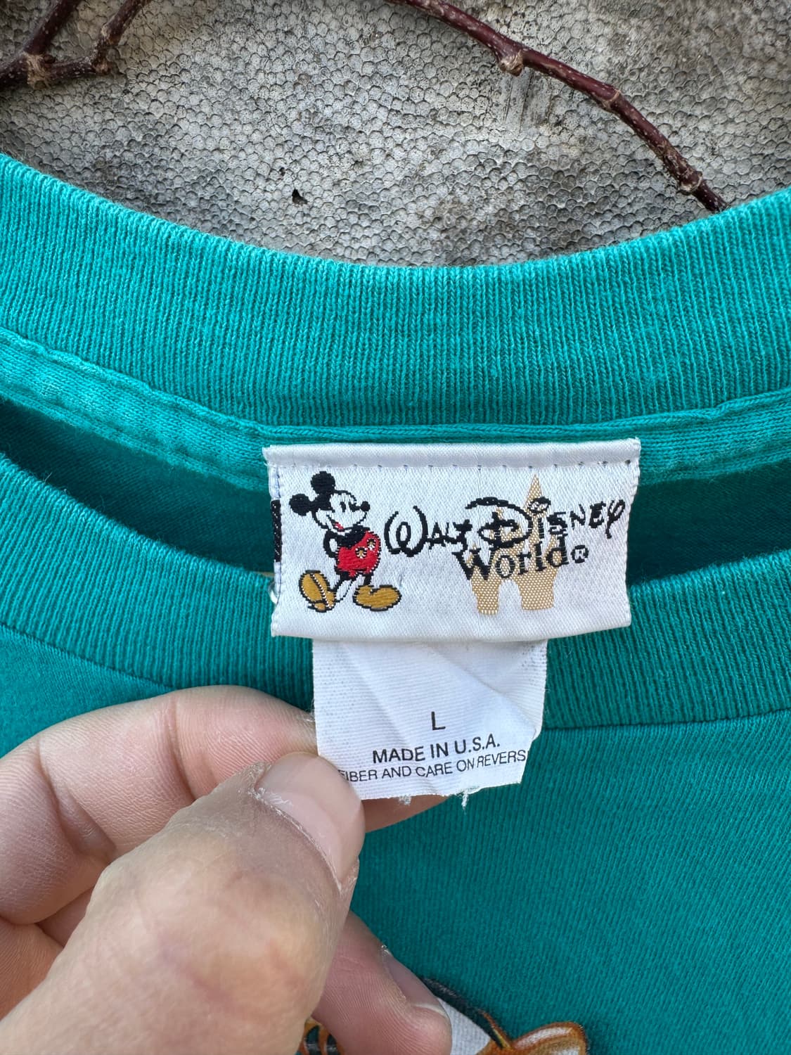 90s 디즈니 빈티지 티거 프린팅 반팔 티셔츠 L 상품이미지4