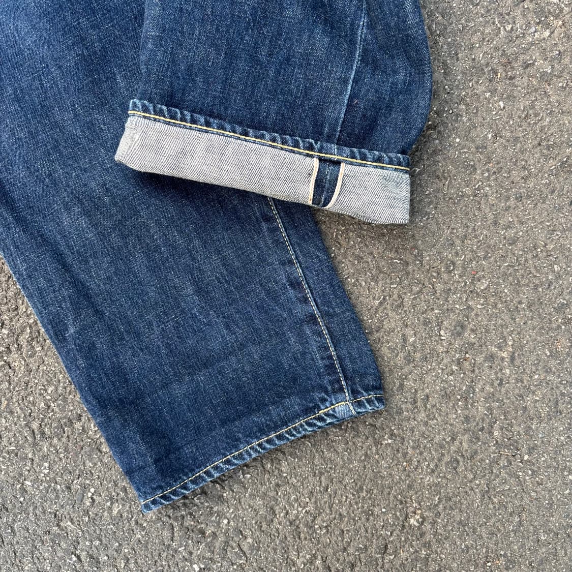 일본 빔즈 보이 신치백 셀비지 데님 팬츠 상품이미지8