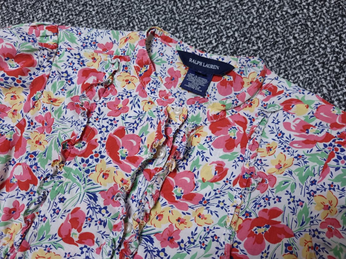 [무료배송][140]폴로 키즈 플라워 블라우스 상품이미지4