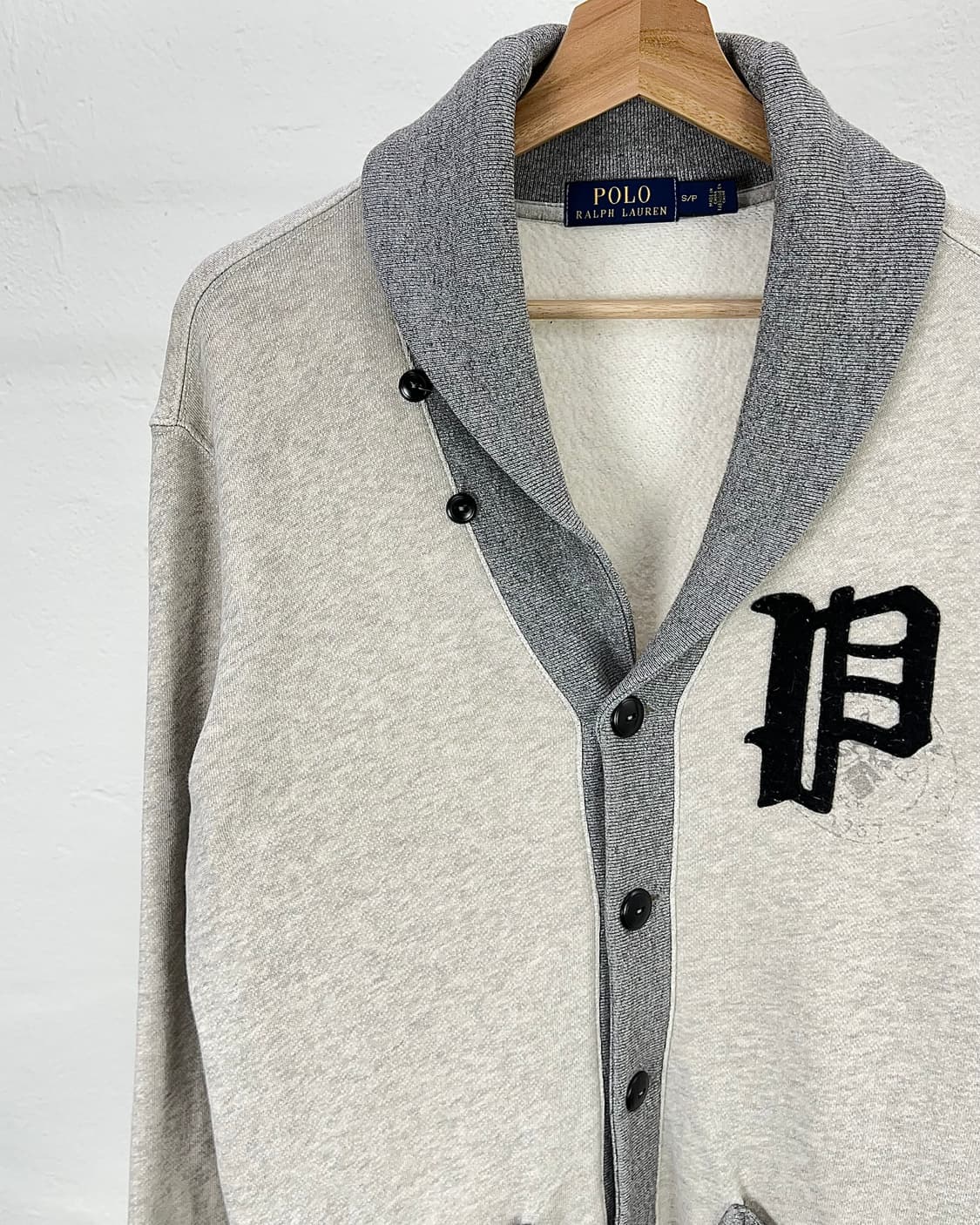 폴로 랄프로렌 투 컬러 숄카라 더블 포켓 스웨트 가디건 상품이미지2