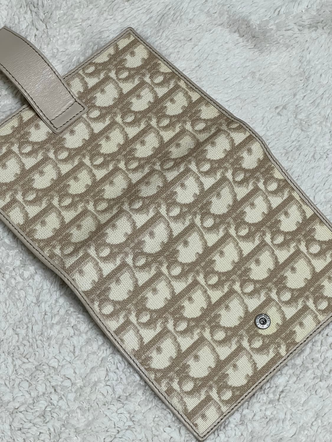 고전 빈티지 dior 디올 오블리크 베이지 명품 다이어리 상품이미지7