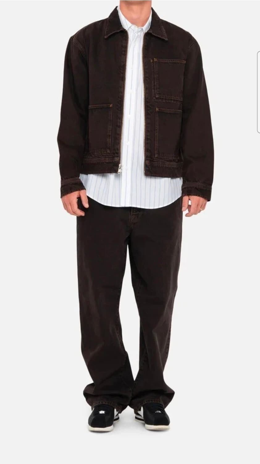 스투시 오버다이드 집 워크자켓 블랙 상품이미지3