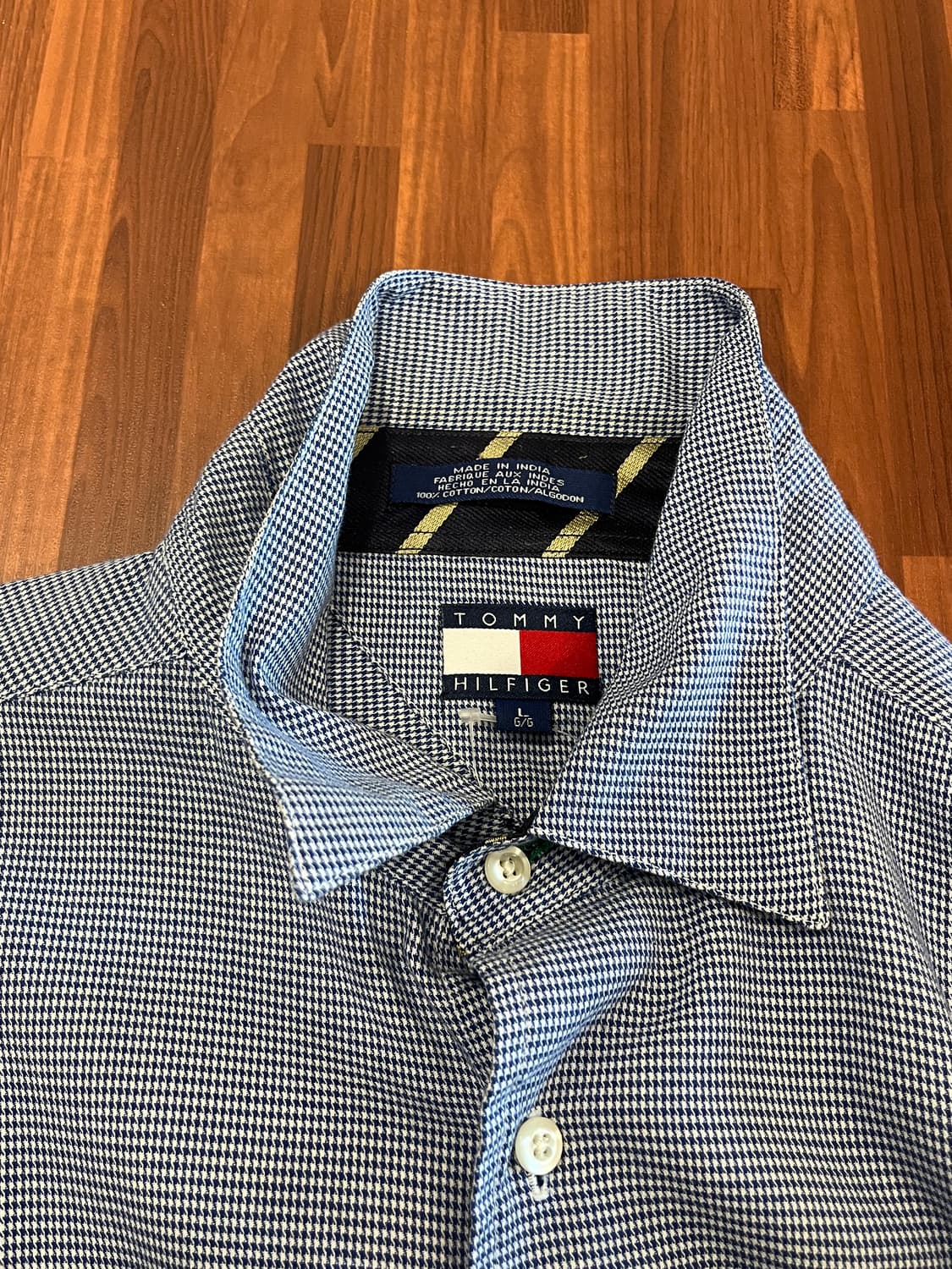90s Tommy Hilfiger 타미힐피거 잔체크 셔츠 상품이미지7