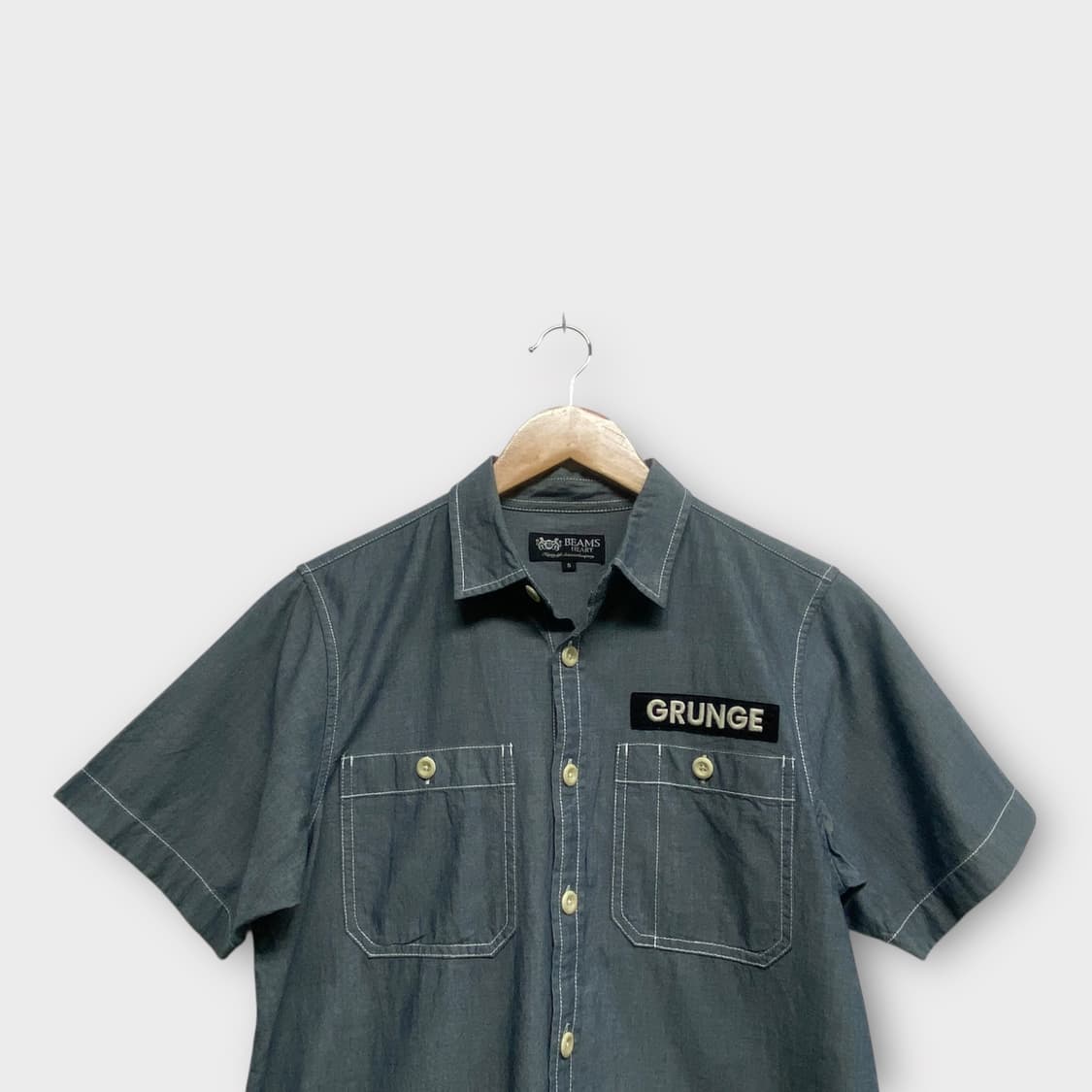 빔즈 GRUNGE 빈티지 카고 워크셔츠 S 상품이미지4