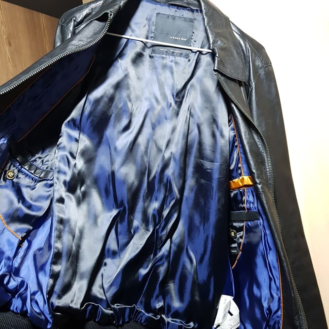 95 100 / ZARA / 프리미엄 양가죽 블루종자켓/404-05 상품이미지6