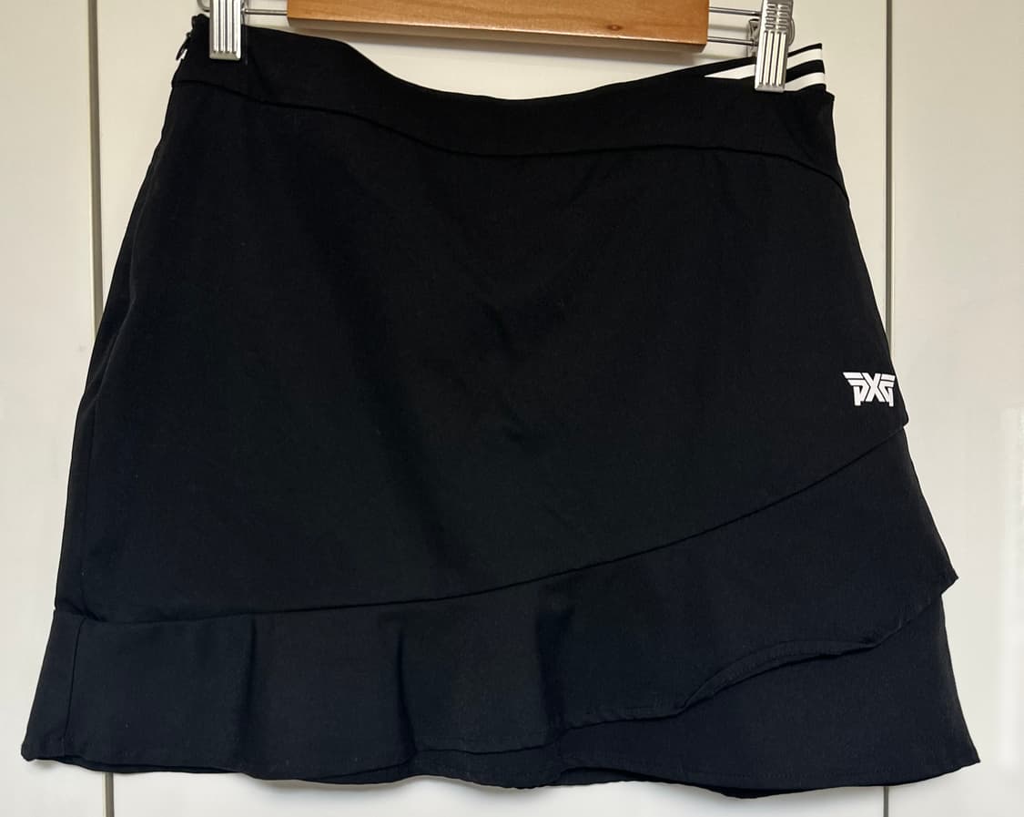 PXG 블랙 플리츠 치마 스커트 상품이미지1