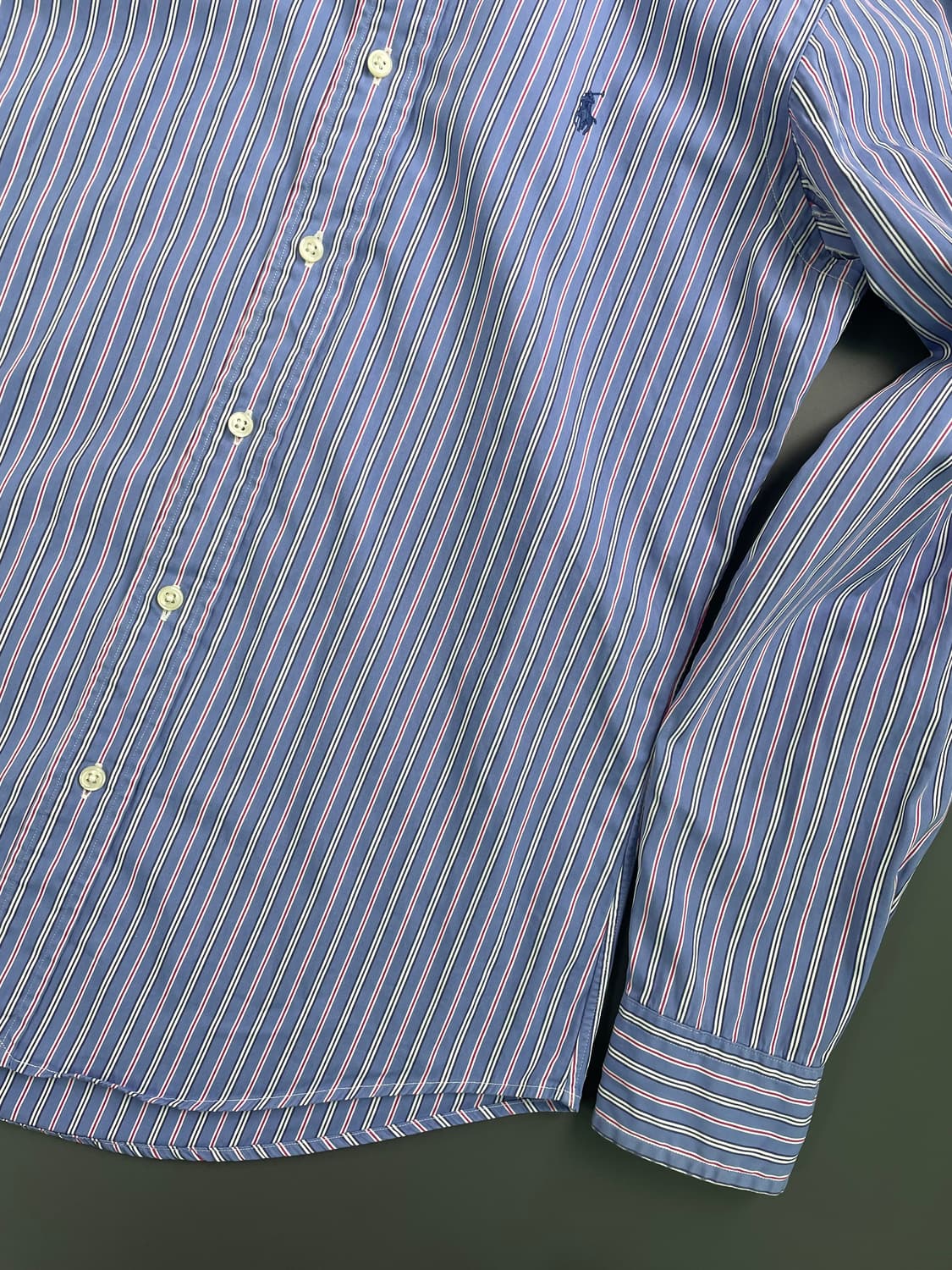 [38] 폴로 랄프로렌 여성 코튼 스트라이프 셔츠 커스텀핏 상품이미지5