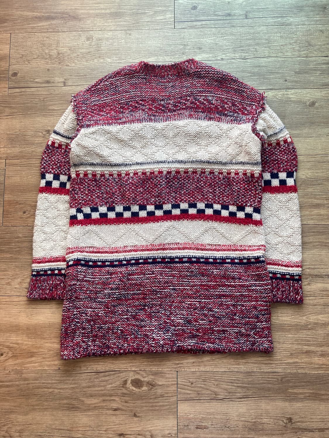 하구미 모리걸 집시소녀 오네갸루 임수정 뜨개 니트 롱가디건 상품이미지5