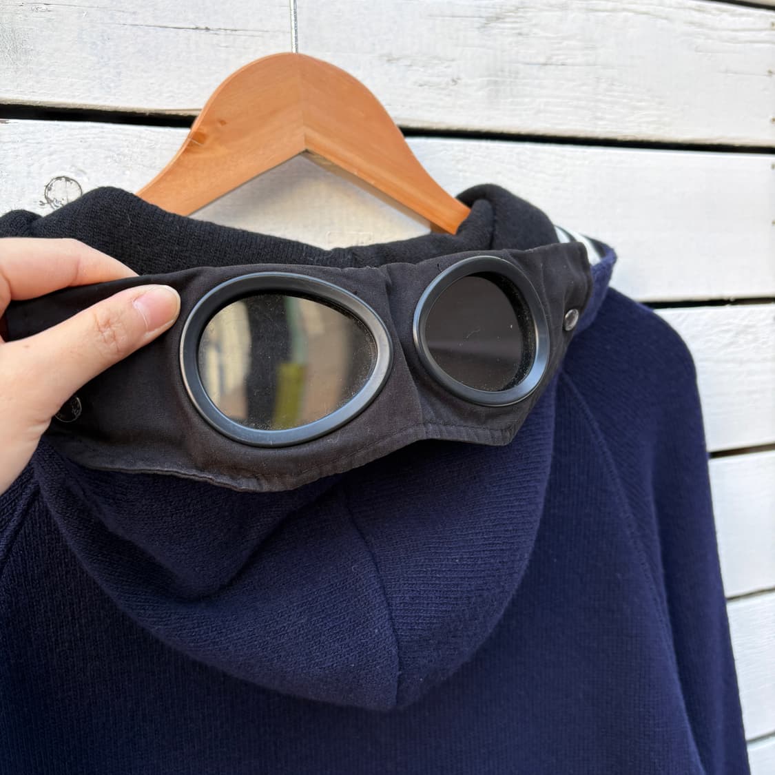 C.P Company CP컴퍼니 니트 고글 후드집업 상품이미지7