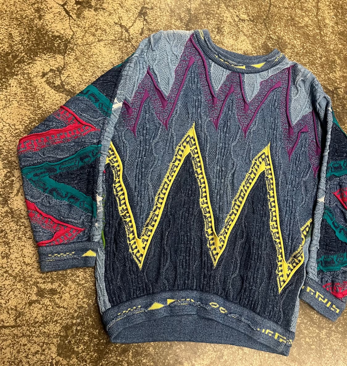 쿠지 패턴 니트 스웨터 상품이미지2