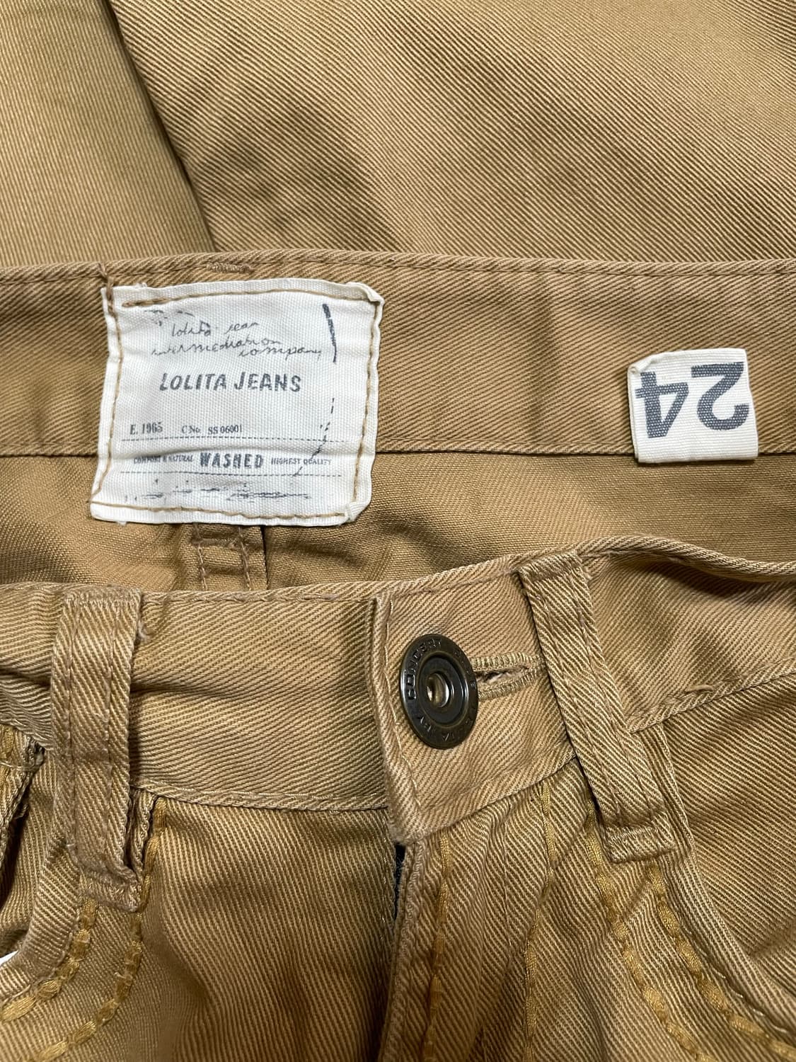 Lolita Jeans 카멜 포켓 디테일 팬츠 상품이미지7