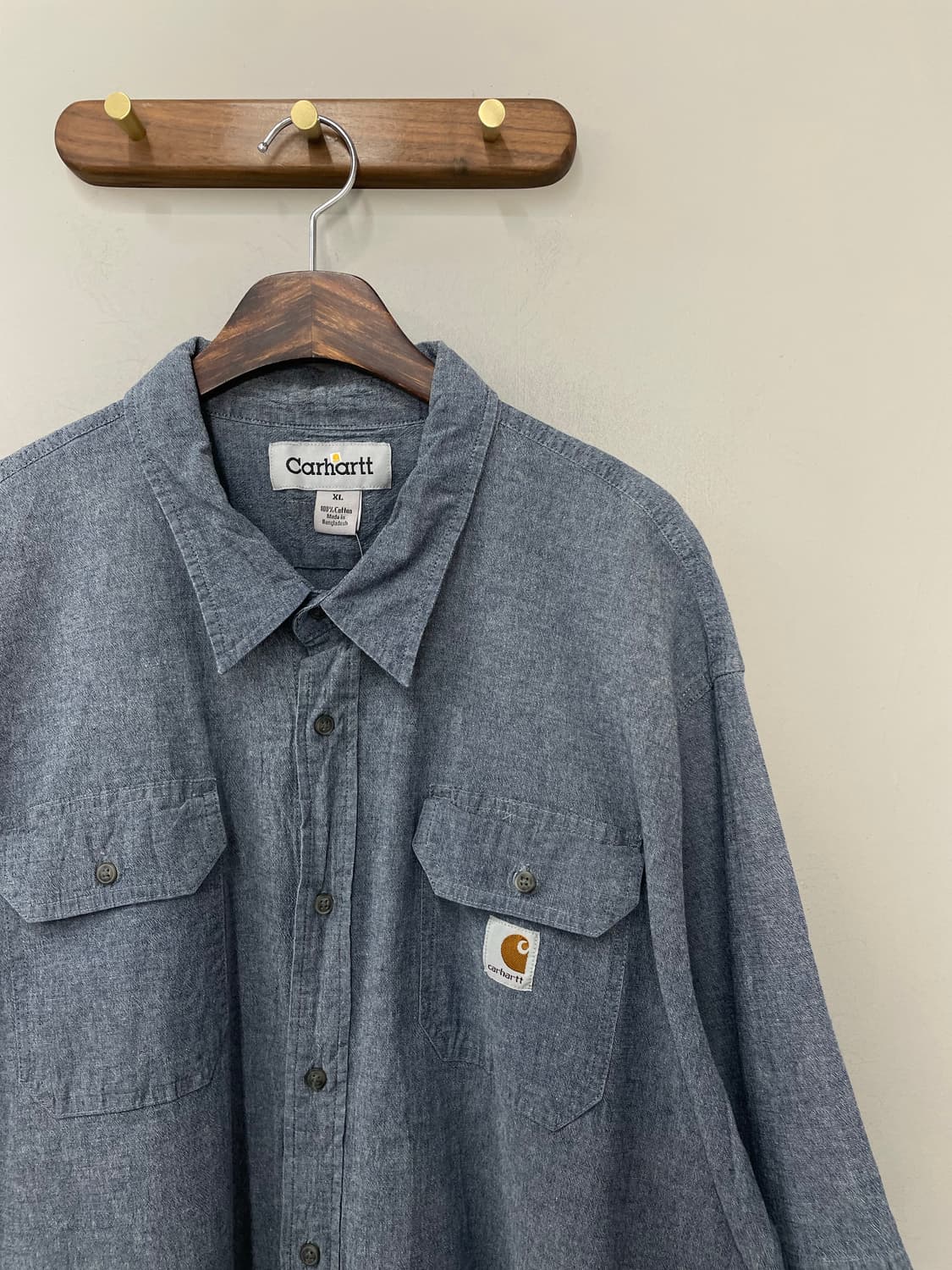 칼하트 블루 반팔 셔츠 H2295 상품이미지3