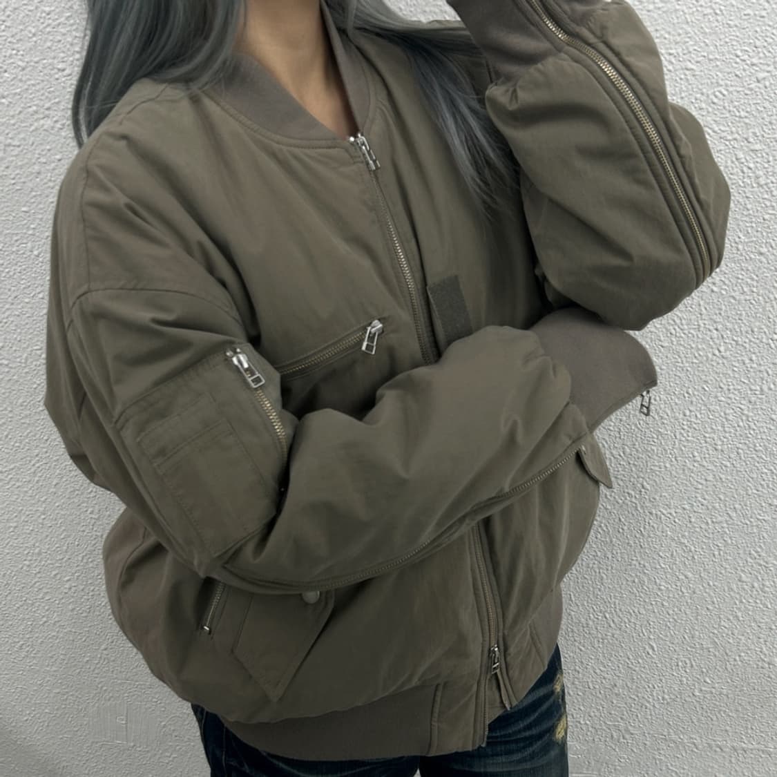 그레일즈 카키 유틸리티 멀티 포켓 항공 점퍼 ( 발매가 299000원 ) 상품이미지2