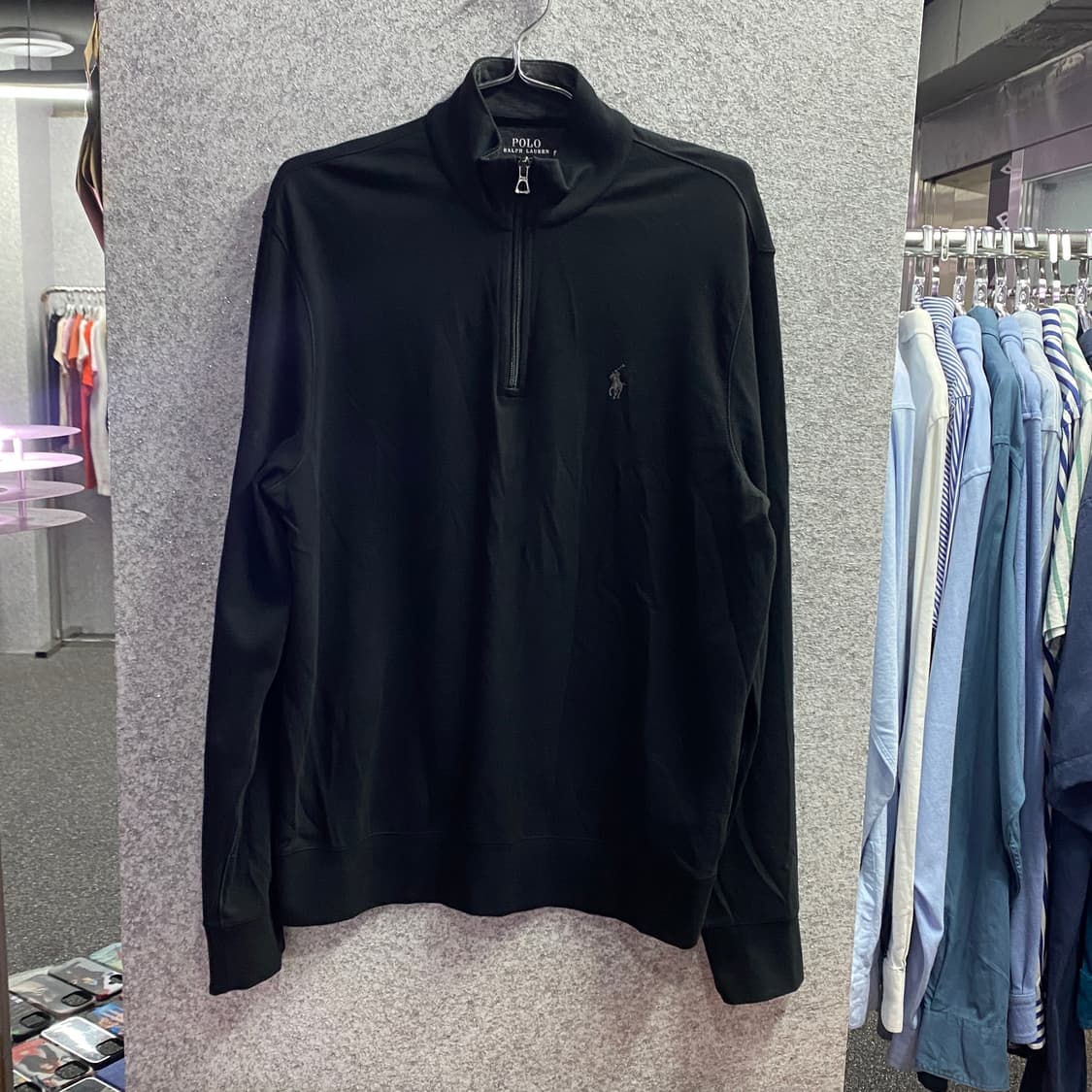 폴로 랄프로렌 블랙 하프집업 B3140 상품이미지2