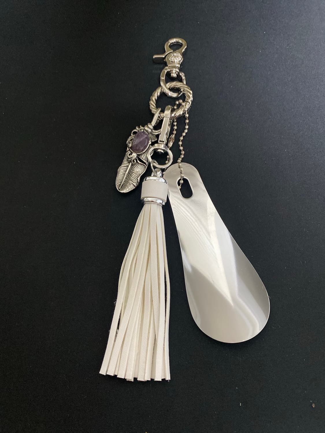 화이트 테슬  슈혼 키링 상품이미지1