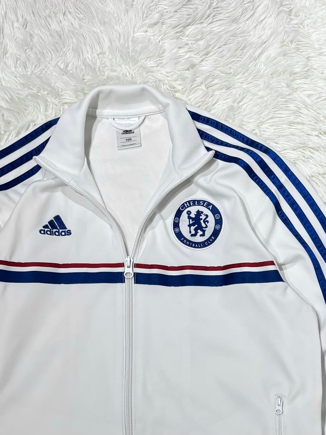 아디다스 스몰로고 첼시 화이트 트랙탑 상품이미지7