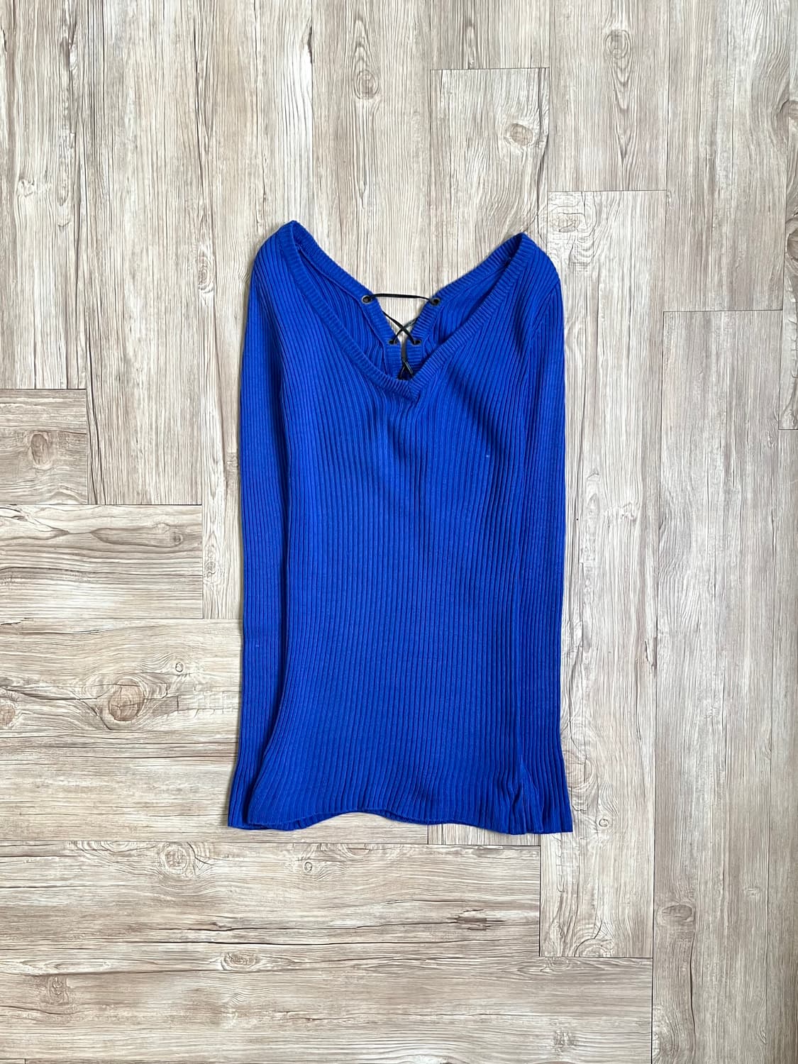 FLOWER CIRCLE 코랄블루 롱 스웨터 상품이미지1