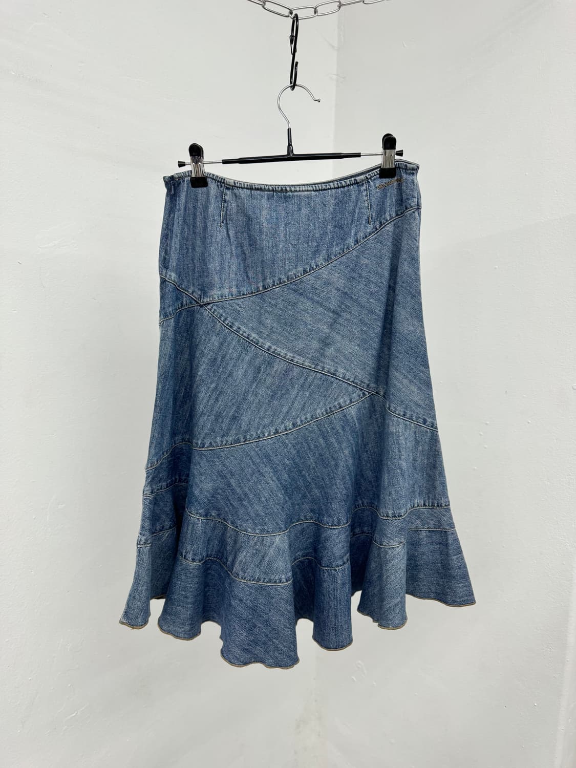 DKNY 데님 절개 스커트 상품이미지5