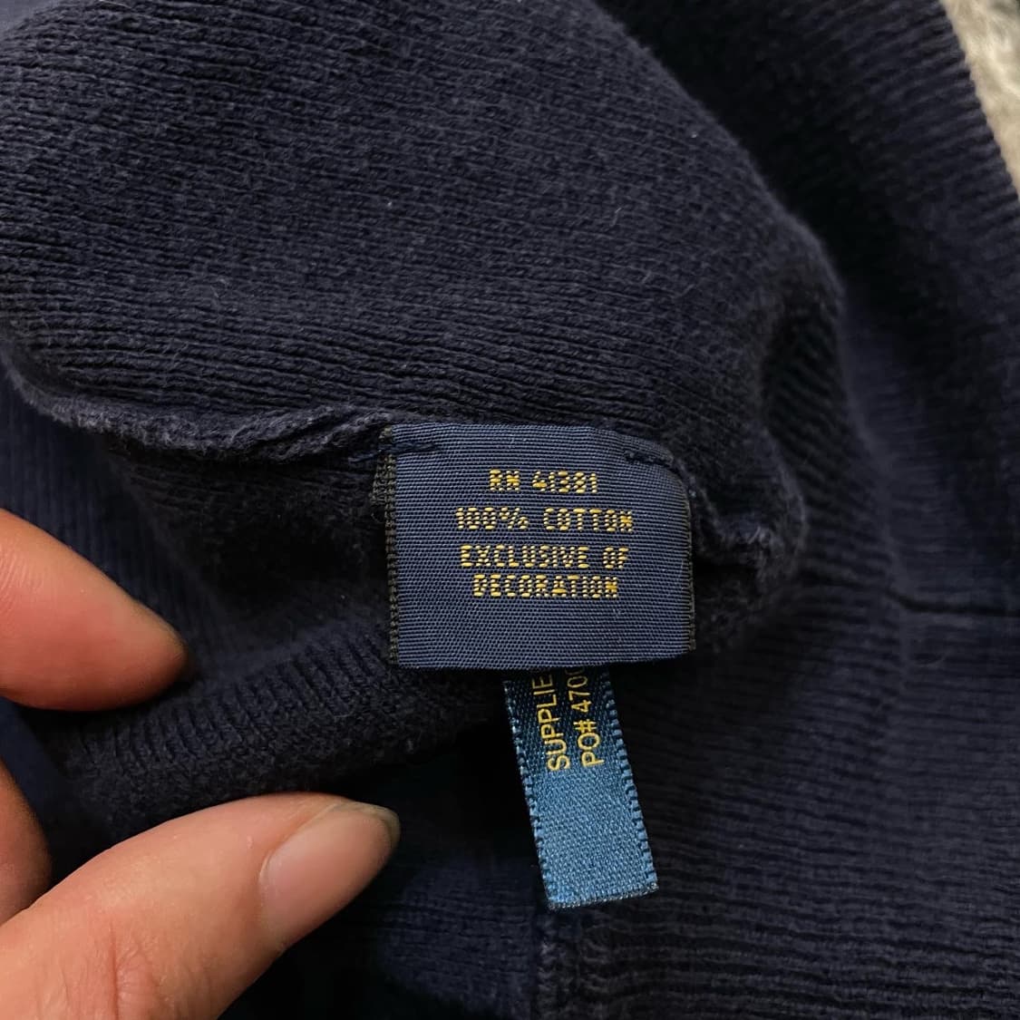 폴로 대빵큰 라운드넥 니트 상품이미지5