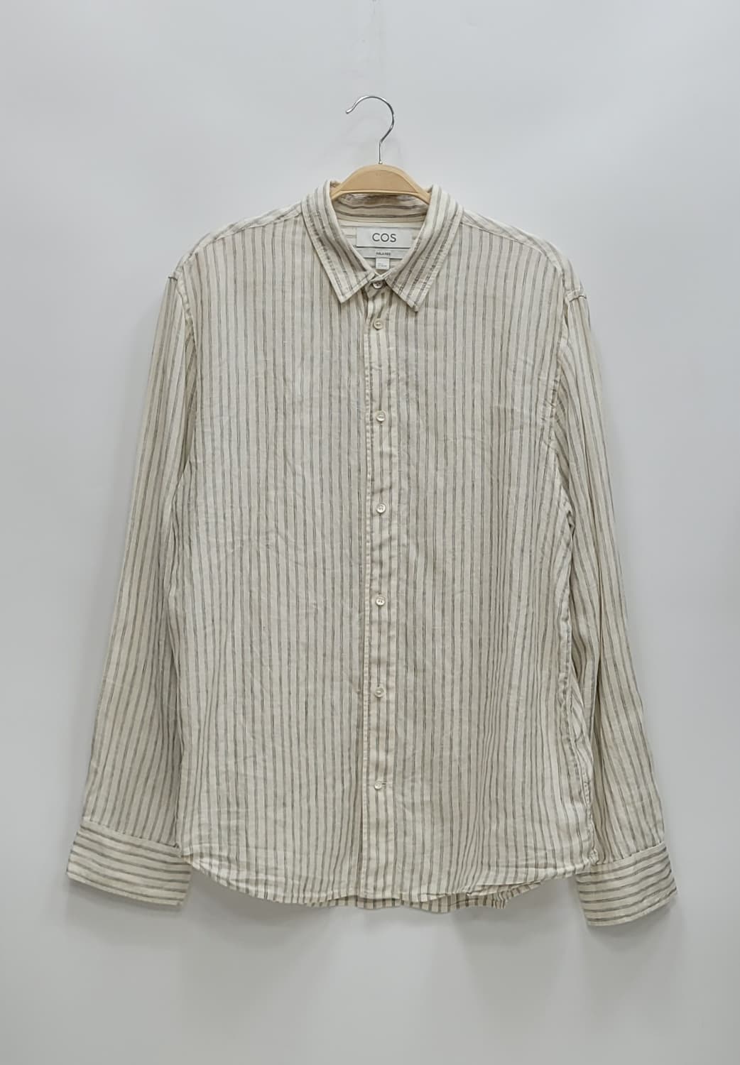 COS 코스 린넨 릴넥스드 스트라이프 셔츠 / 남 XL (추천 100)
 상품이미지1