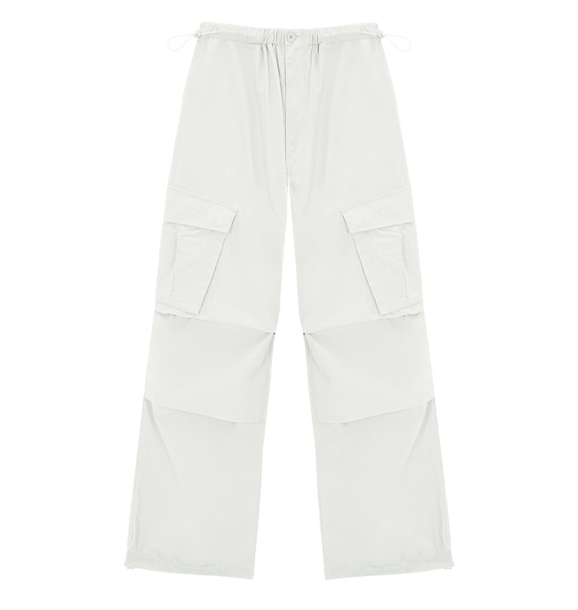 [새상품] 에즈이프 캘리 파라슈트 카고 팬츠 화이트 르세라핌 상품이미지4