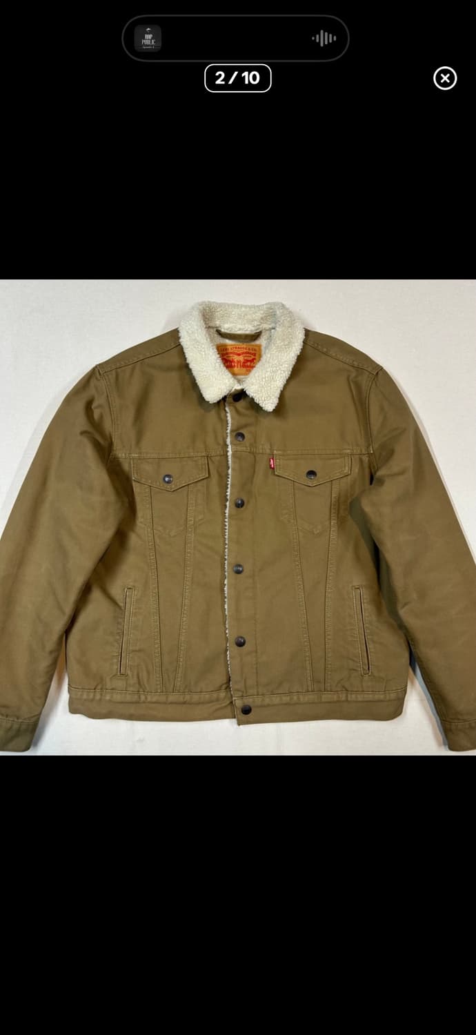 L) 리바이스 양털 셰르파 자켓 데님 트러커 자켓 상품이미지1