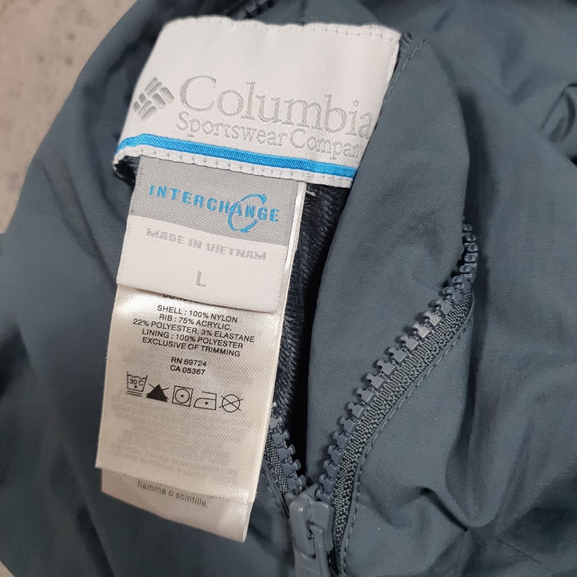 ✨ (바배) 컬럼비아 리버시블 카모 블루종 자켓 상품이미지5