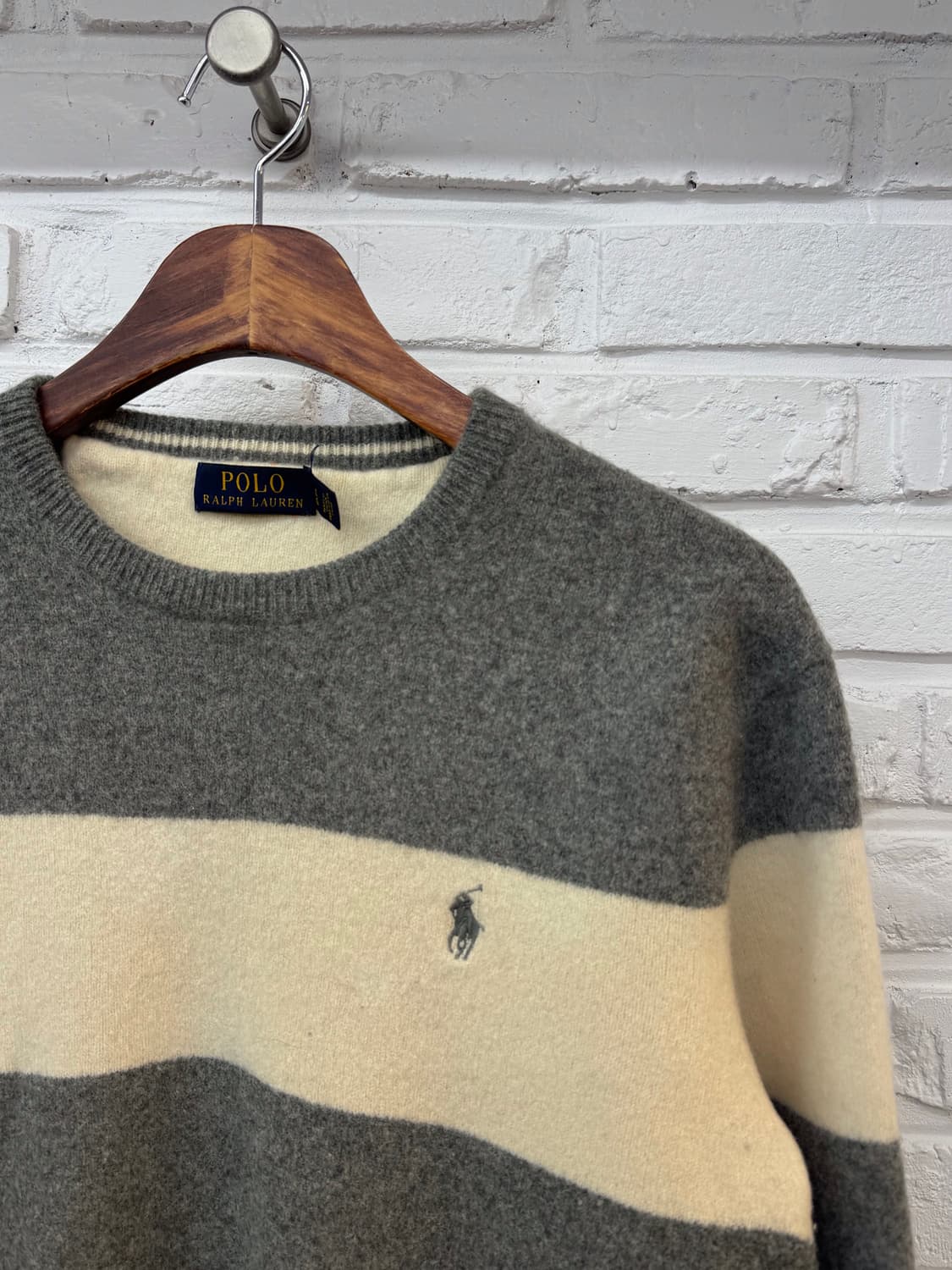 폴로 그레이 울니트 상품이미지4