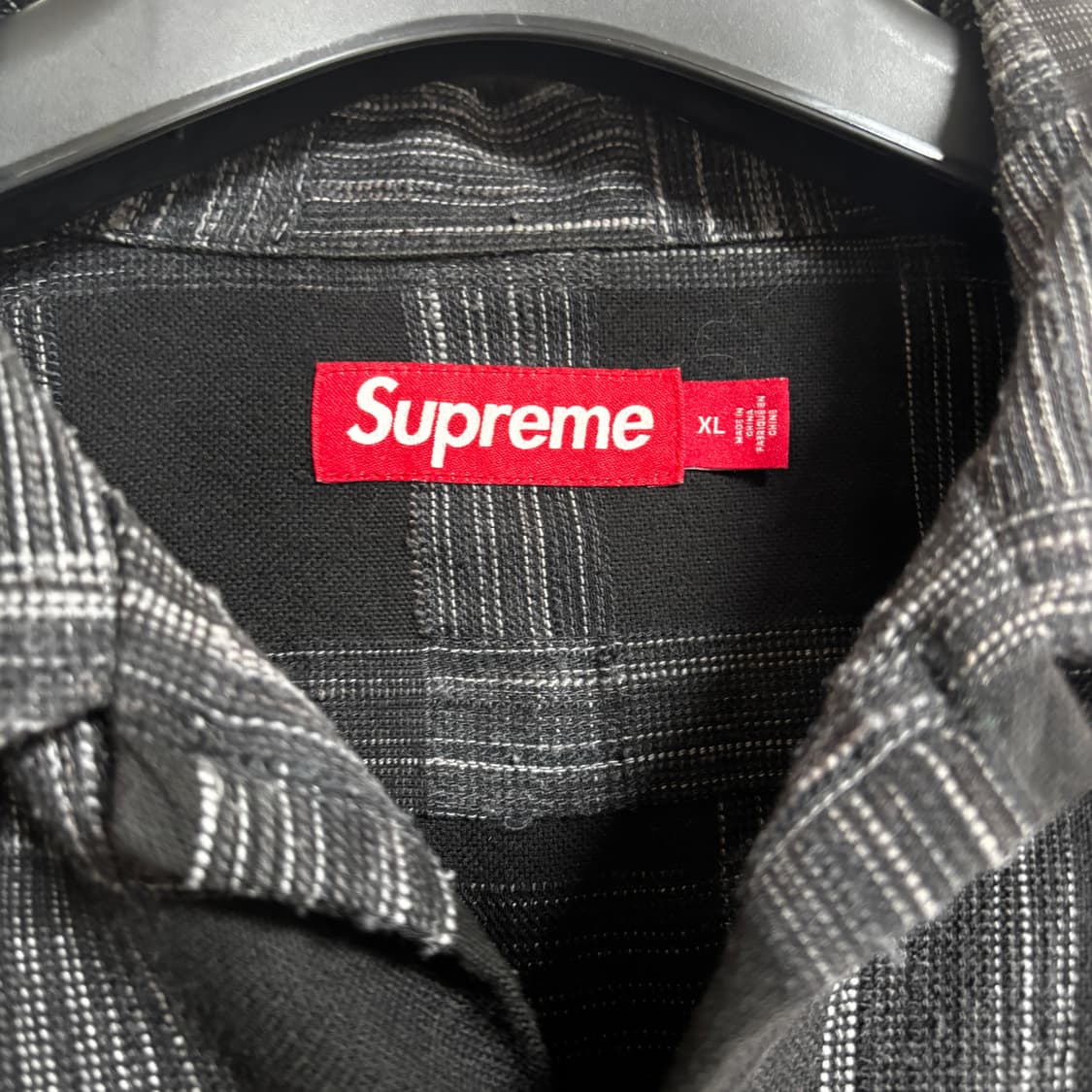 슈프림 우븐 플레이드 셔츠 XL 상품이미지2