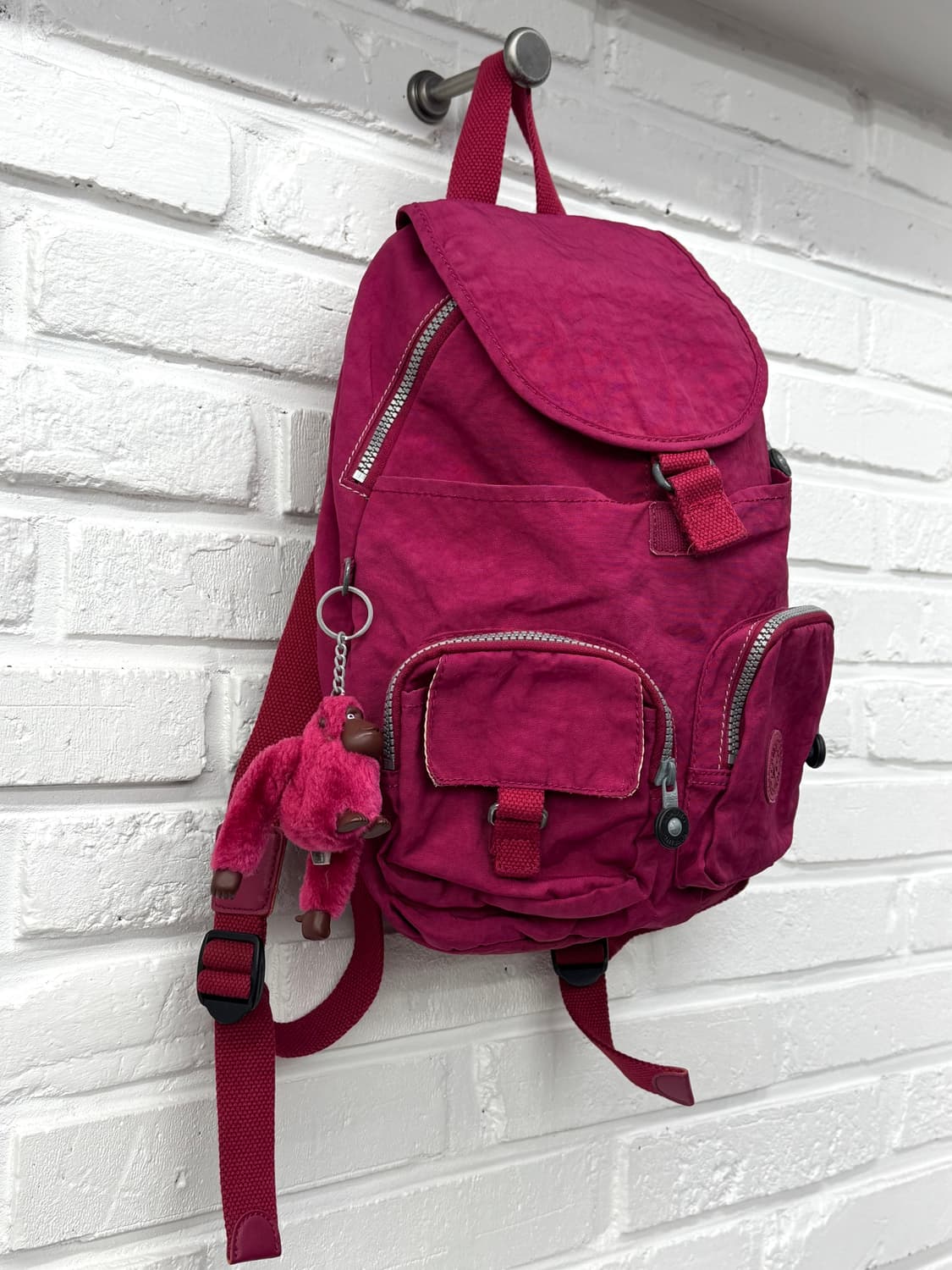 키플링 핑크 백팩  상품이미지4