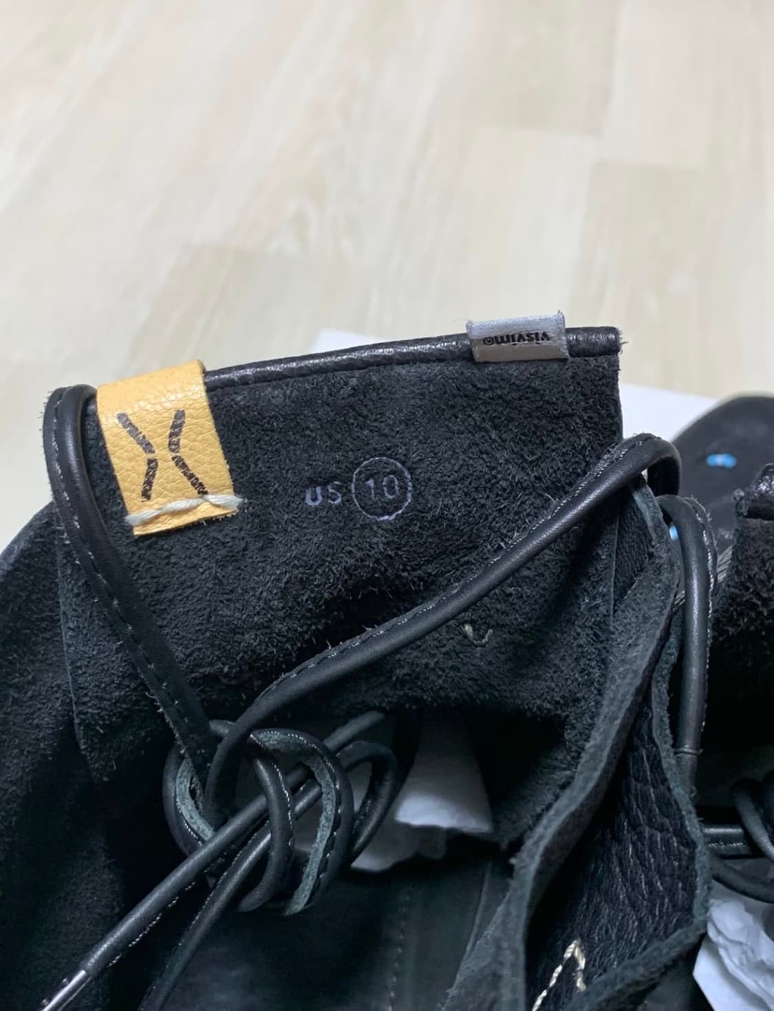 비즈빔 (visvim huron moc hi-folk) 블랙 10사이즈 상품이미지4